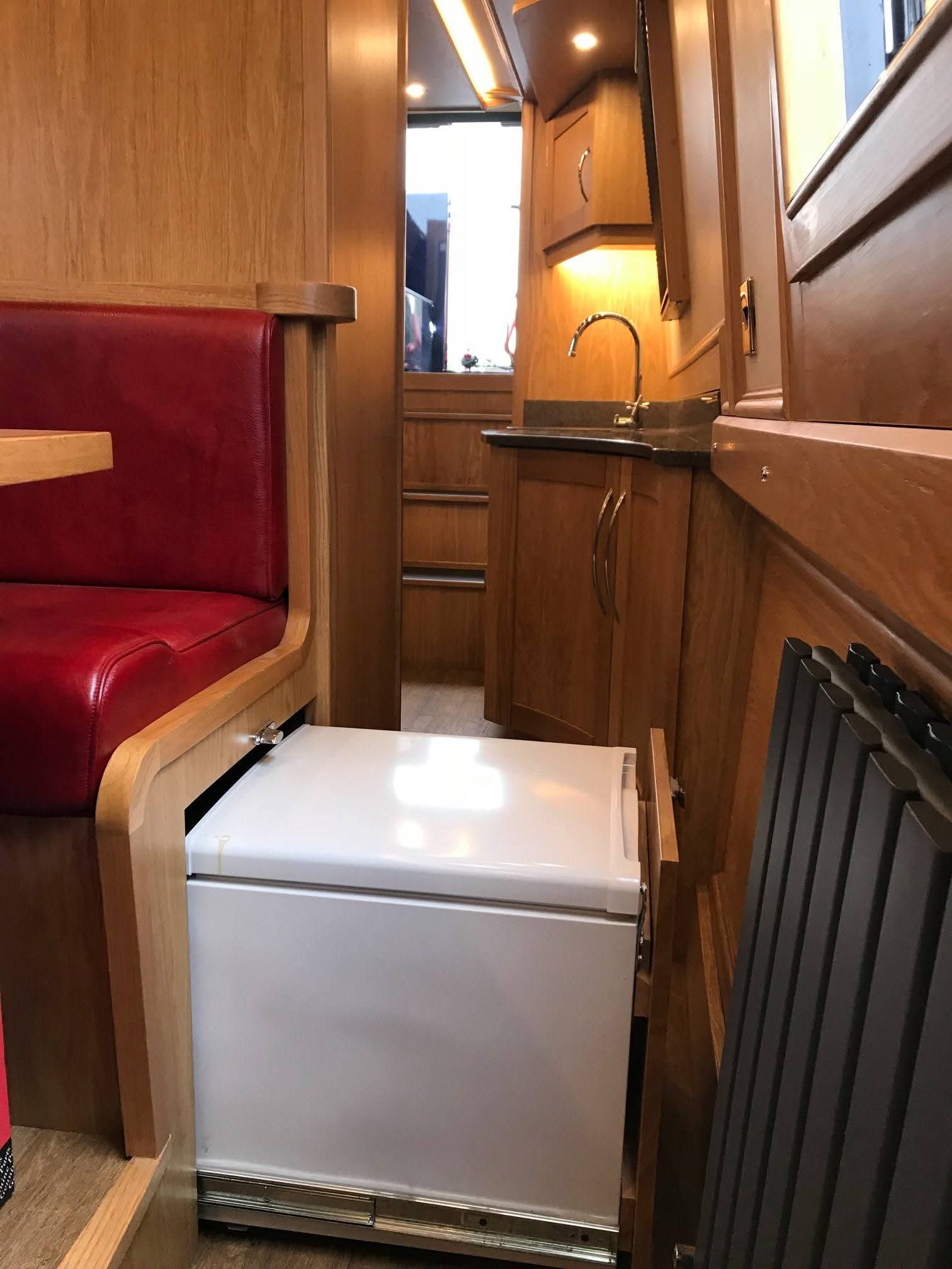 Narrowboat Galley Fit-Out and Storage by Midway Boats Group.