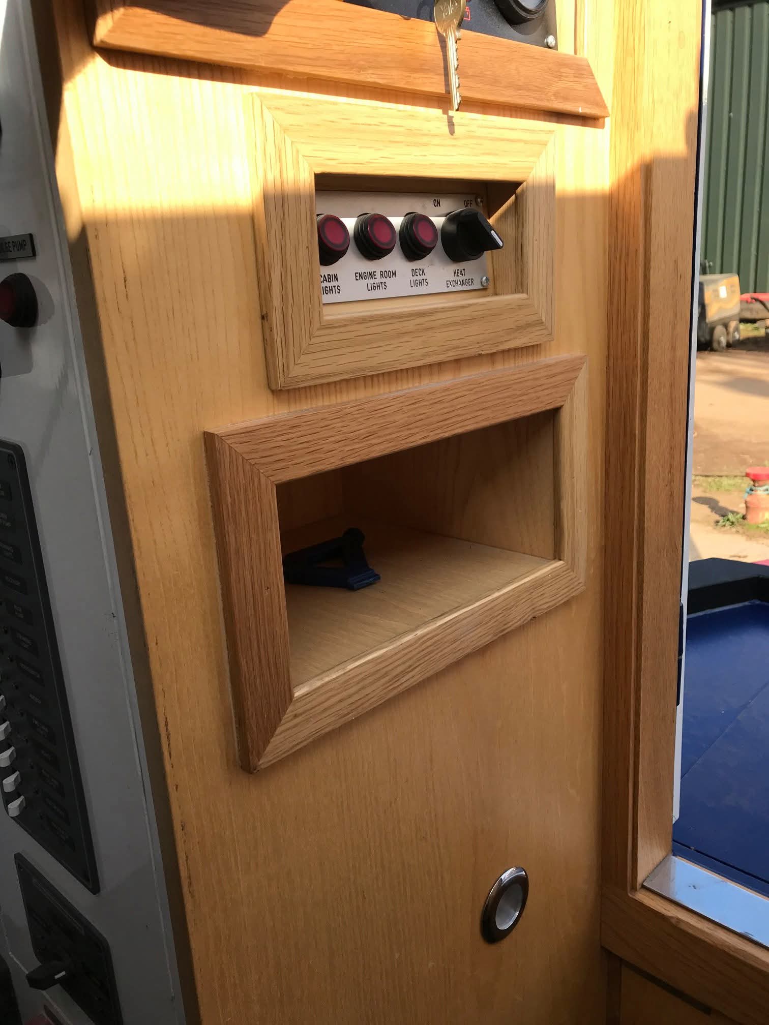Narrowboat Electrical Control Panel and Systems by Midway Boats Group.