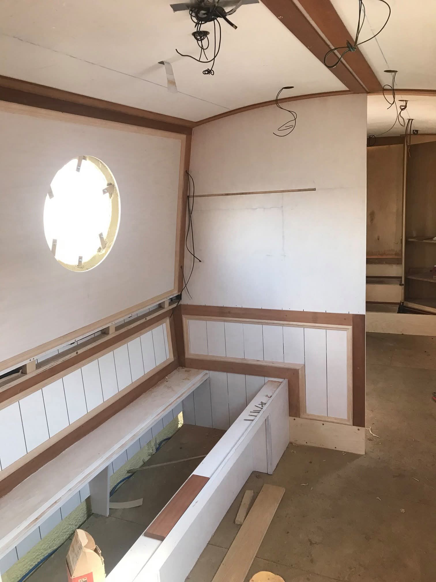 Narrowboat Bedroom Cabin and Joinery by Midway Boats Group.