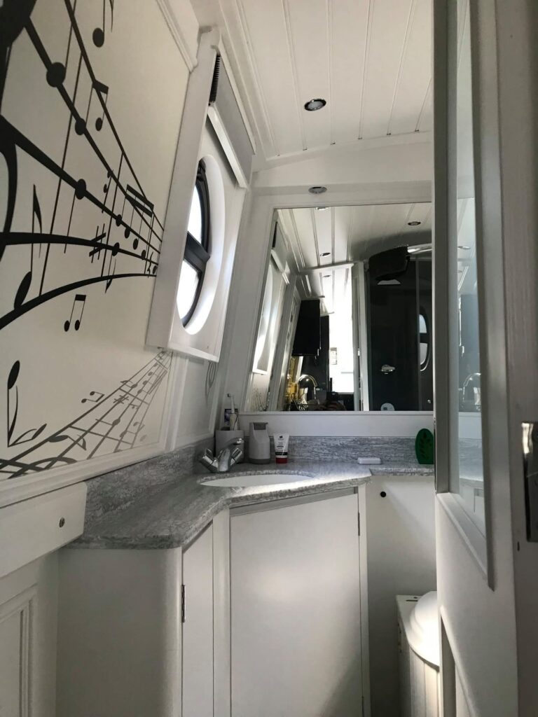 Bespoke Canal Boat Interior Woodwork Detail by Midway Boats Group.