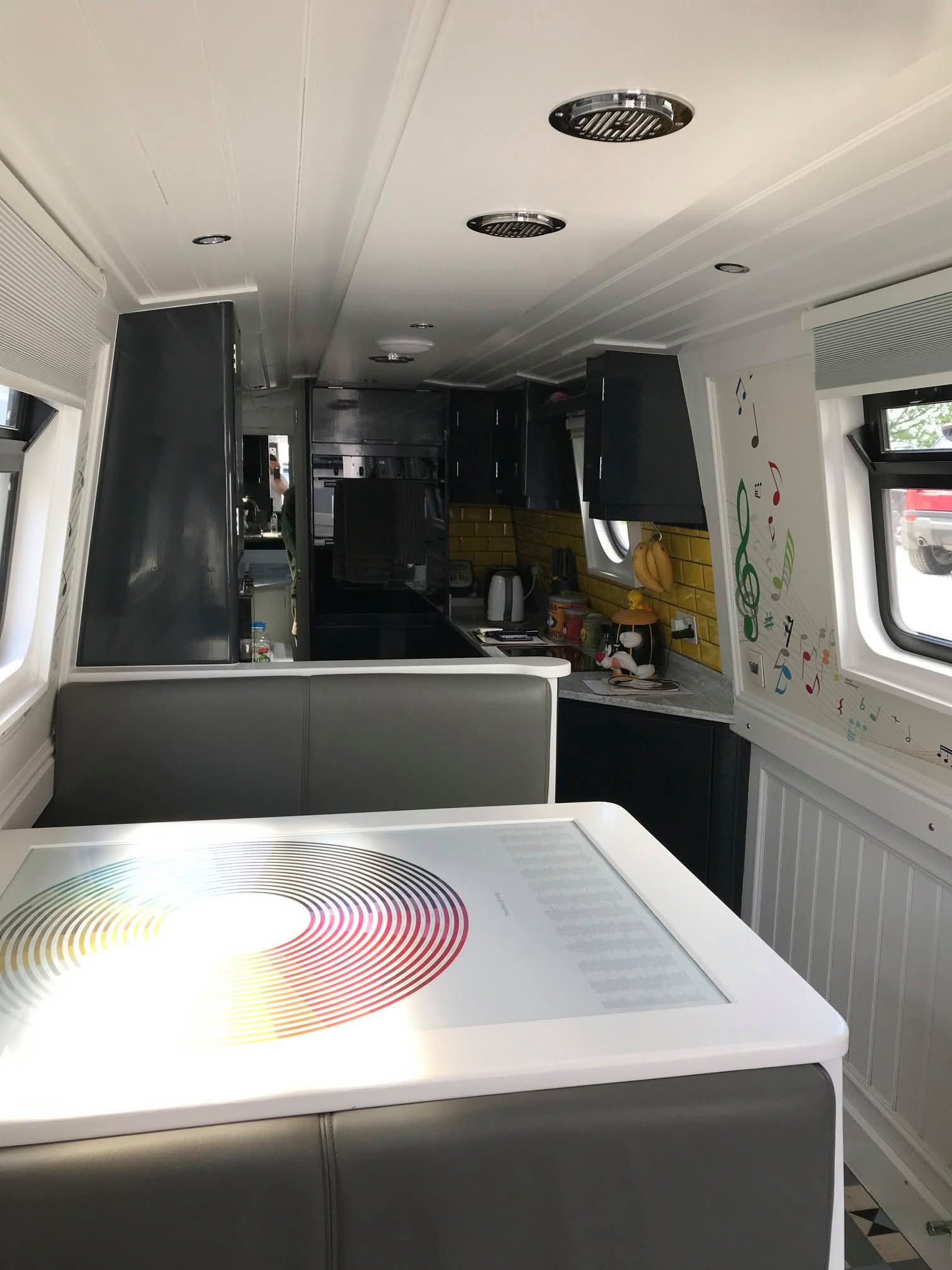 Narrowboat Saloon Seating and Interior Joinery by Midway Boats Group.