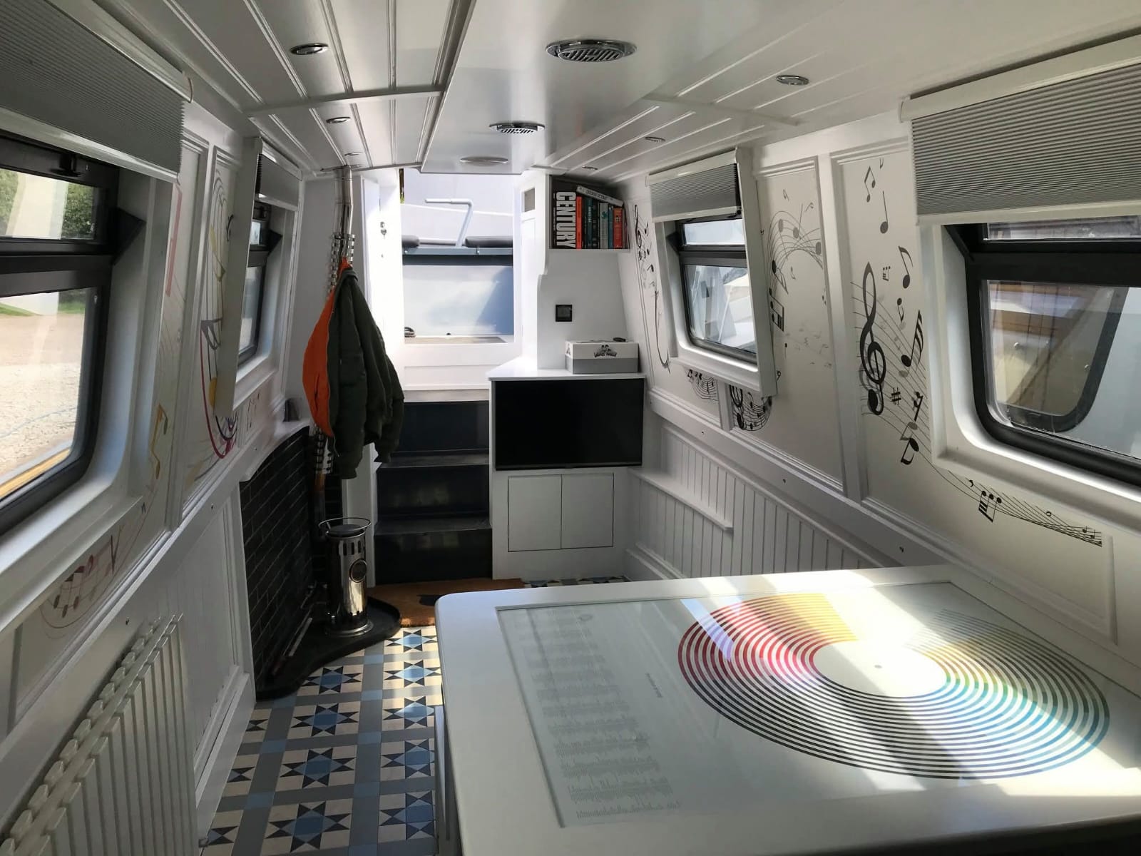 Narrowboat Saloon Seating and Interior Joinery by Midway Boats Group.