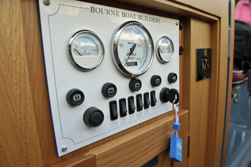 Narrowboat Electrical Control Panel and Systems by Midway Boats Group.