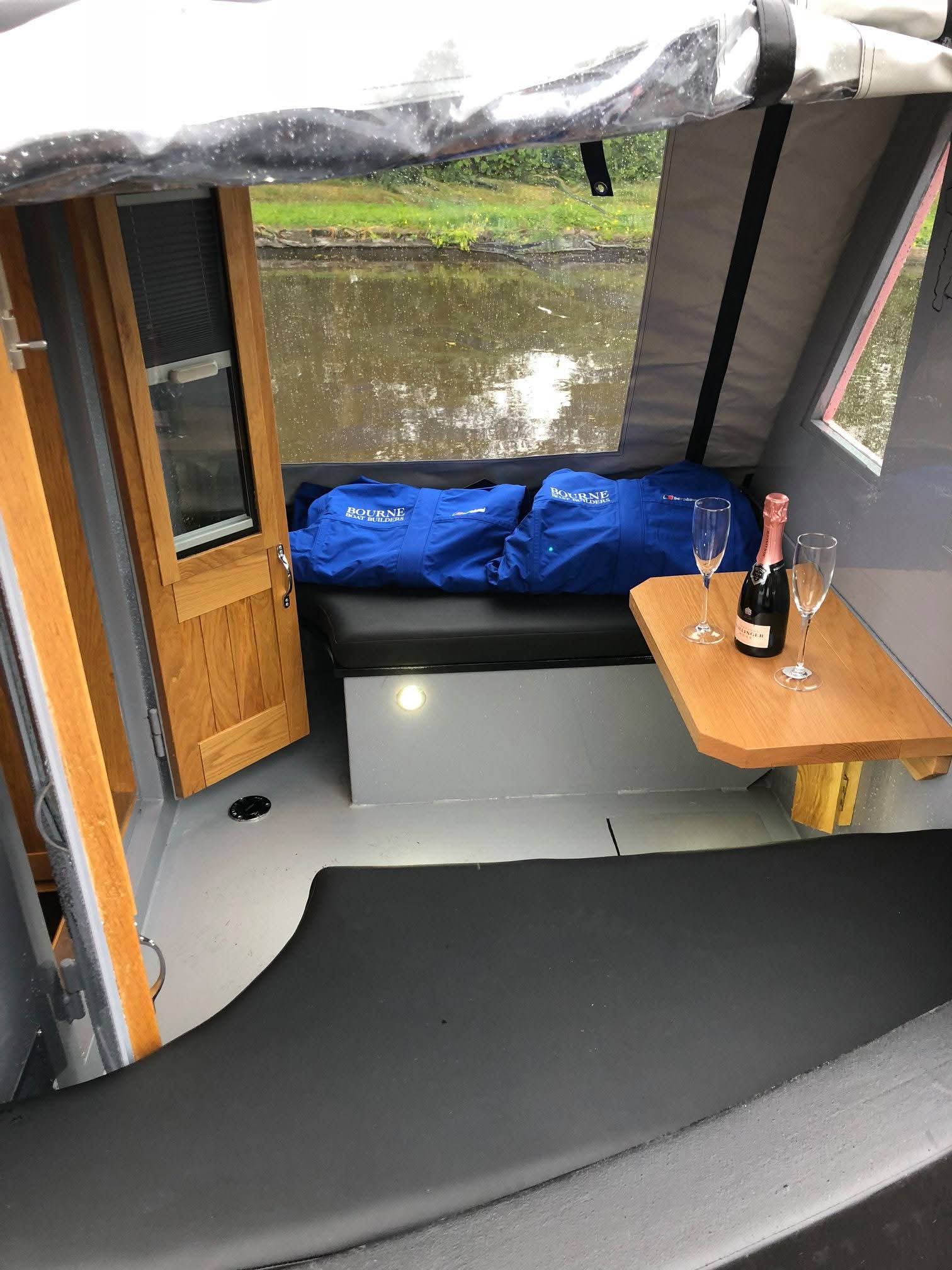 Narrowboat Bow Deck and Exterior Detail by Midway Boats Group.