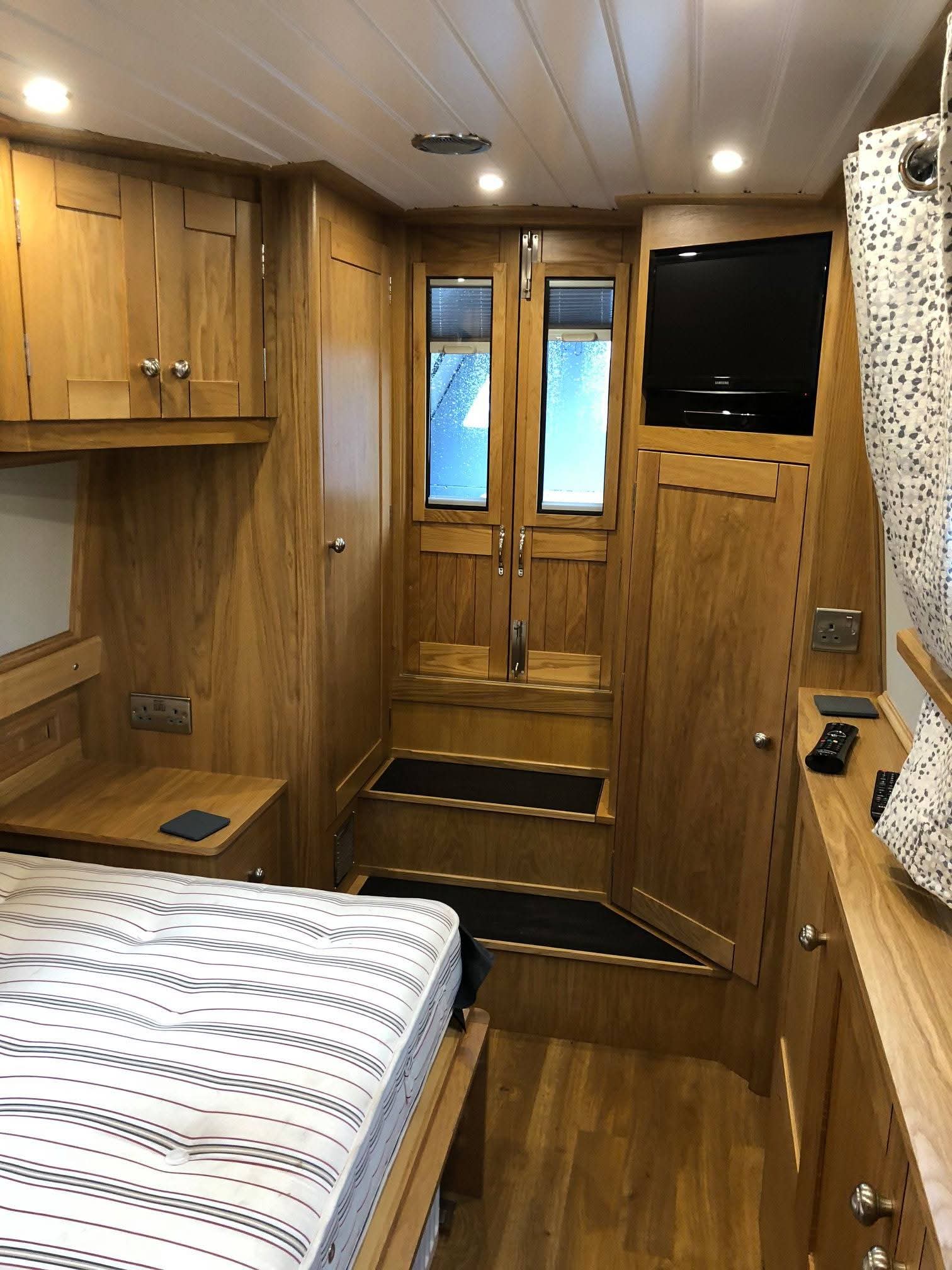 Narrowboat Bedroom Cabin and Joinery by Midway Boats Group.