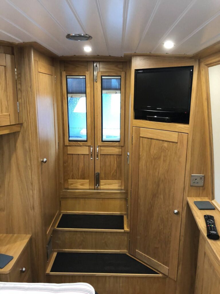Narrowboat Bedroom Cabin and Joinery by Midway Boats Group.