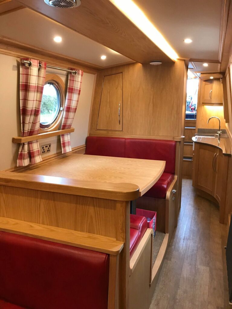 Narrowboat Bedroom Cabin and Joinery by Midway Boats Group.