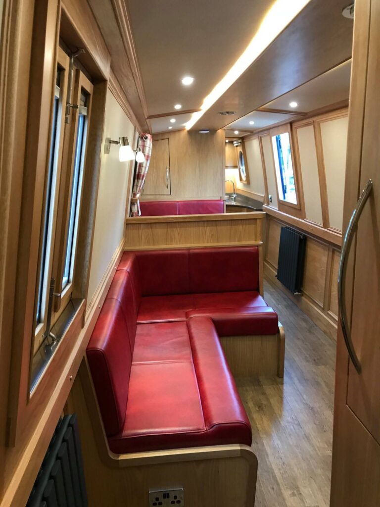 Narrowboat Bedroom Cabin and Joinery by Midway Boats Group.