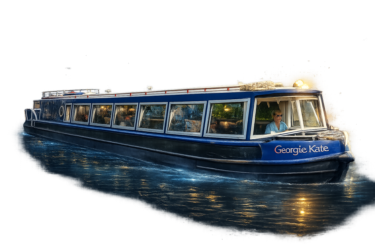 Georgie's Canal Cruise boat on the waterway